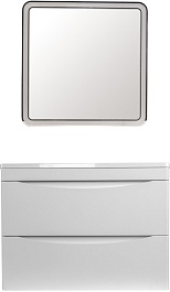 Style Line Мебель для ванной Бергамо Мини 70 подвесная белая Люкс антискрейтч Plus – фотография-1